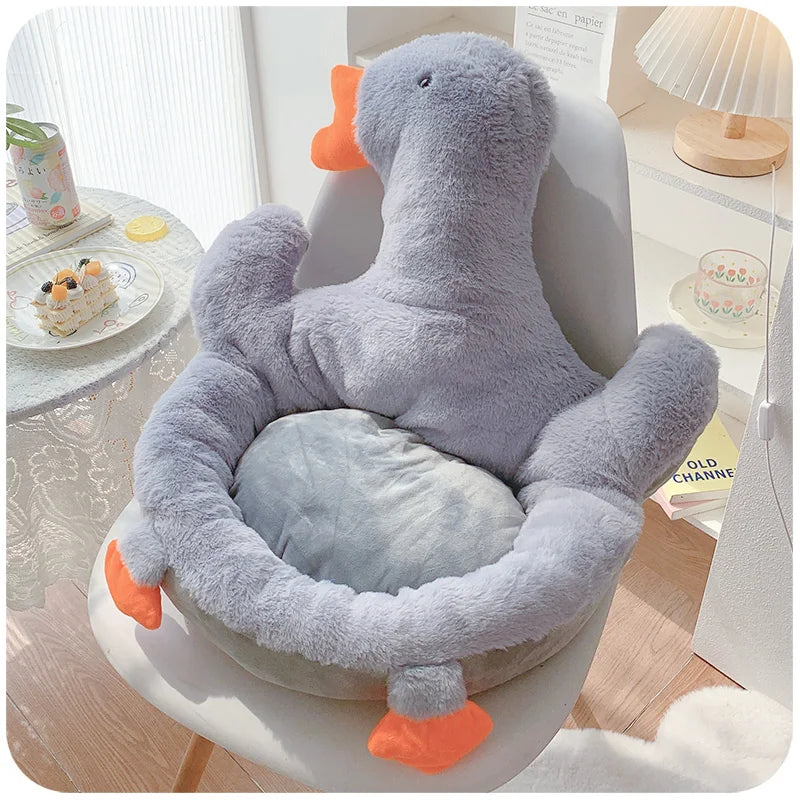 Duck Cushion One-piece Plush For Chair Office Seat Butt Mat Soft Cushion Stuffed Waist Support Back Pad Home Decoration ShopOnlyDeal