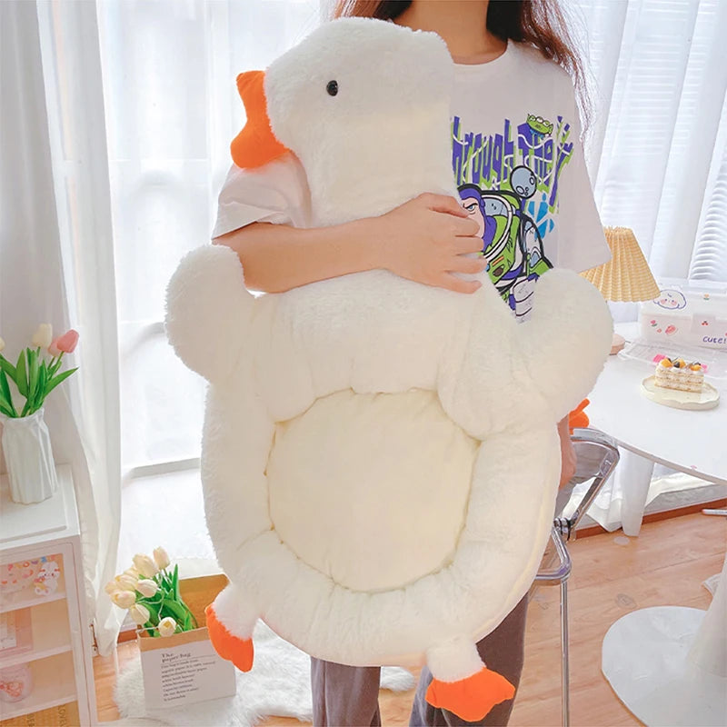 Duck Cushion One-piece Plush For Chair Office Seat Butt Mat Soft Cushion Stuffed Waist Support Back Pad Home Decoration ShopOnlyDeal