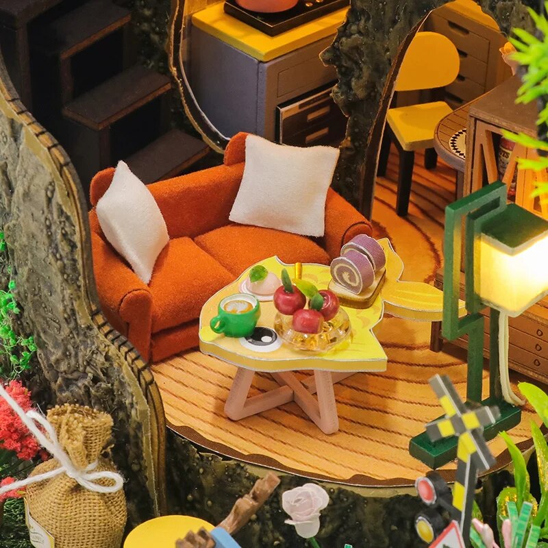 New Diy House Kit Dollhouse Miniature Furniture Garden Building Model Room Box Wooden Doll House for Toys Christmas Gifts ShopOnlyDeal