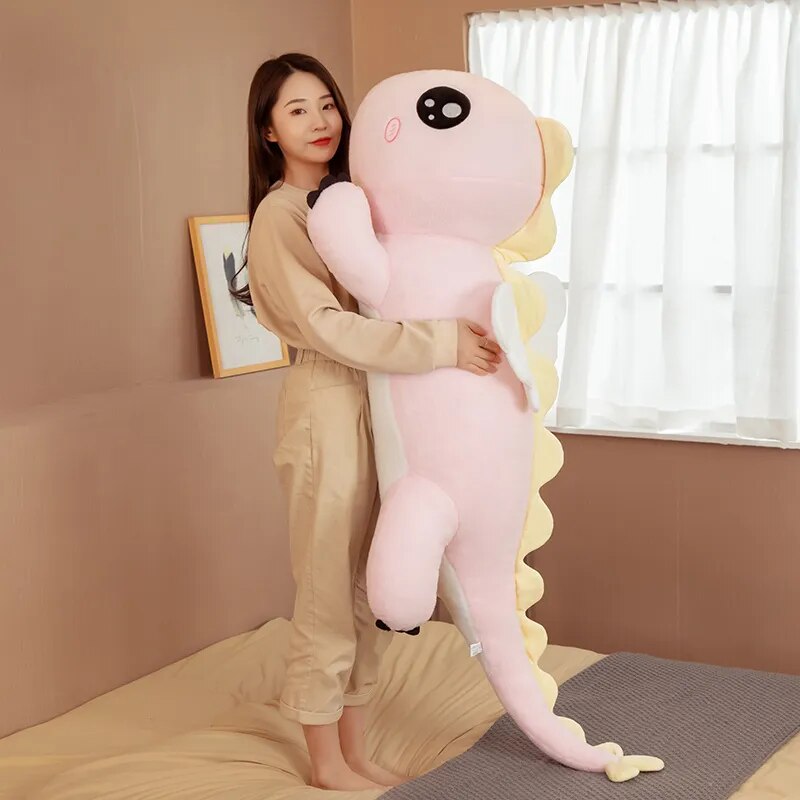 New Huggable Big Long Cute Dinosaur Plush Toy Soft Cartoon Animal Angel Stuffed Doll Boyfriend Pillow Kids Girl Birthday Gift ShopOnlyDeal