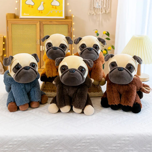 Kawaii Pug Dog Plush Toys Dog Lovers Plushie SharPei Bulldog Cosplay Raccoon Elk Bear Monkey Donkey Animals Stuffed Doll Kids Gift ShopOnlyDeal