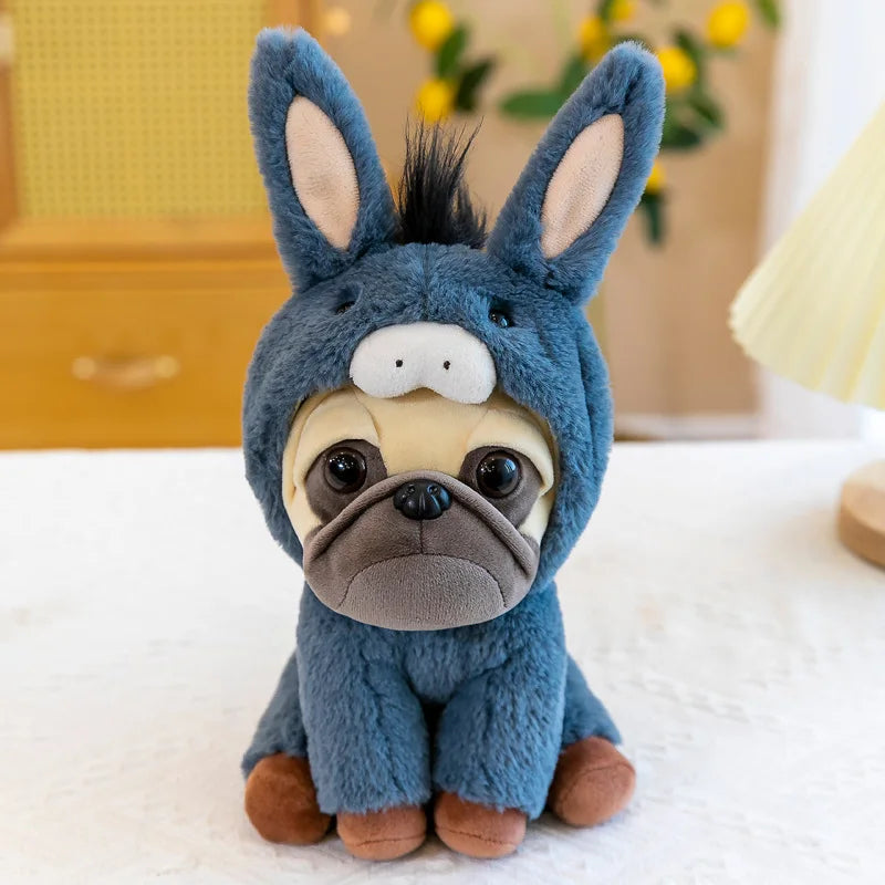 Kawaii Pug Dog Plush Toys Dog Lovers Plushie SharPei Bulldog Cosplay Raccoon Elk Bear Monkey Donkey Animals Stuffed Doll Kids Gift ShopOnlyDeal