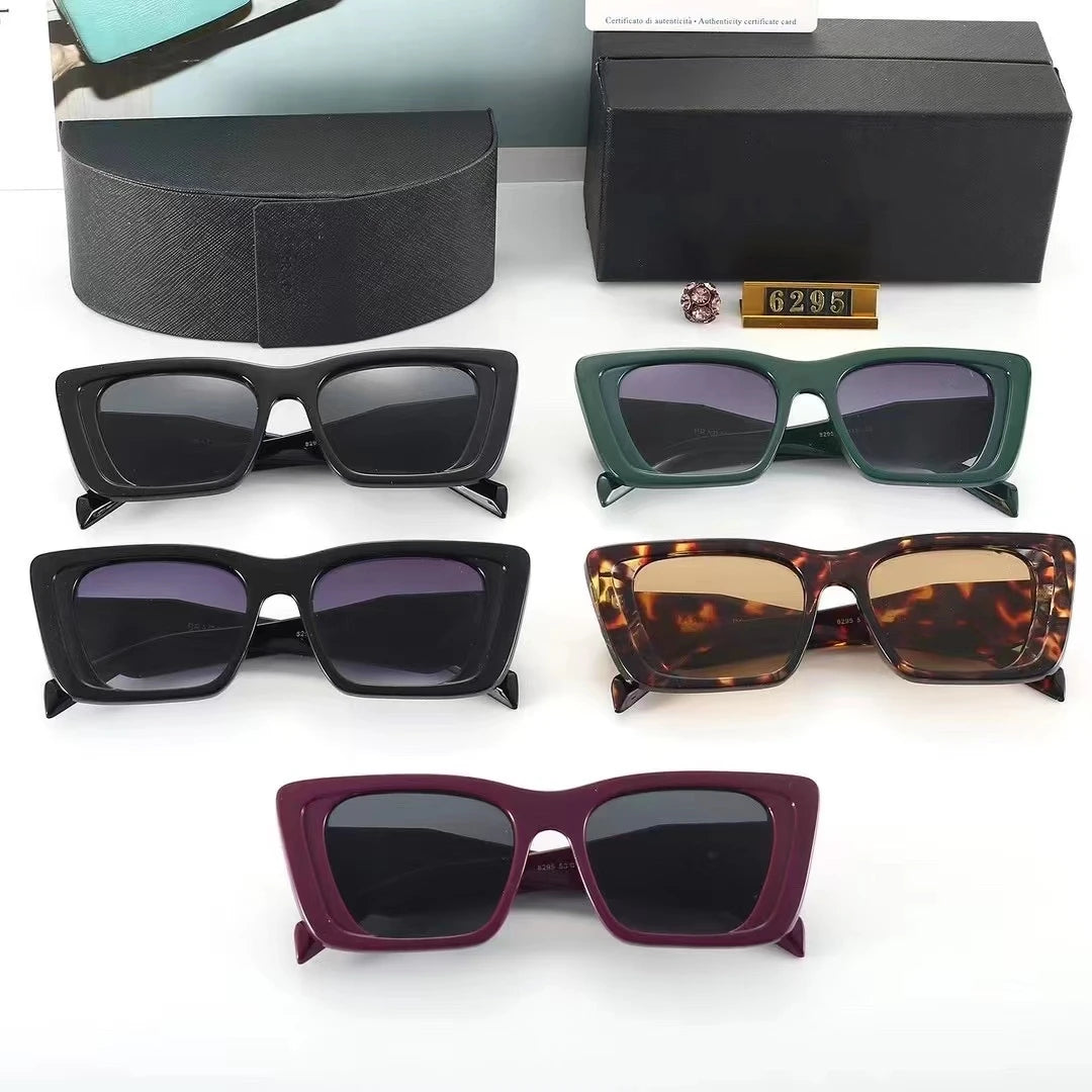 Trendy Luxury Brand Punk Sunglasses For Women Vintage Thick Sun Glasses Men Retro Round Black Yellow Gradient Eyewear Female Shade ShopOnlyDeal