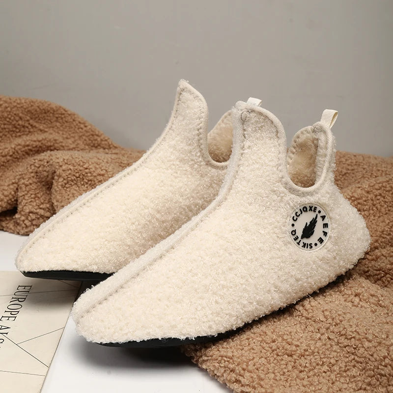 Men Winter Slippers High Quality Light Weight Disign Shoes Fashion Women Plush Slipper Warm Slip on Casual Shoe for Couples ShopOnlyDeal