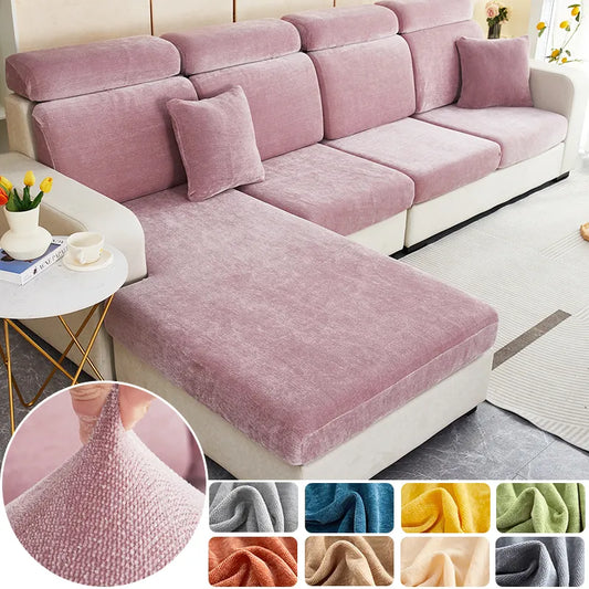 Sofa Cover Thick Luxury Sofa Seat Cushion Cover Anti-dust Elastic L Shape Sofa Couch Cover Separate Washable Furniture Protector Kids ShopOnlyDeal