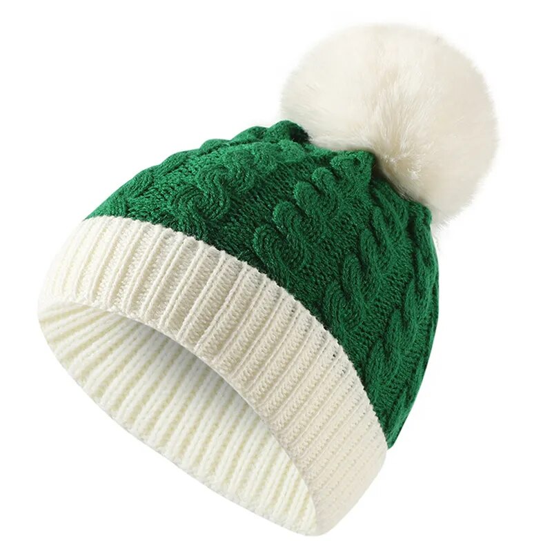 Newborn Baby Christmas Knit Hat Infant Winter Warm Beanie Cap Cold Weather Pom Hat ShopOnlyDeal