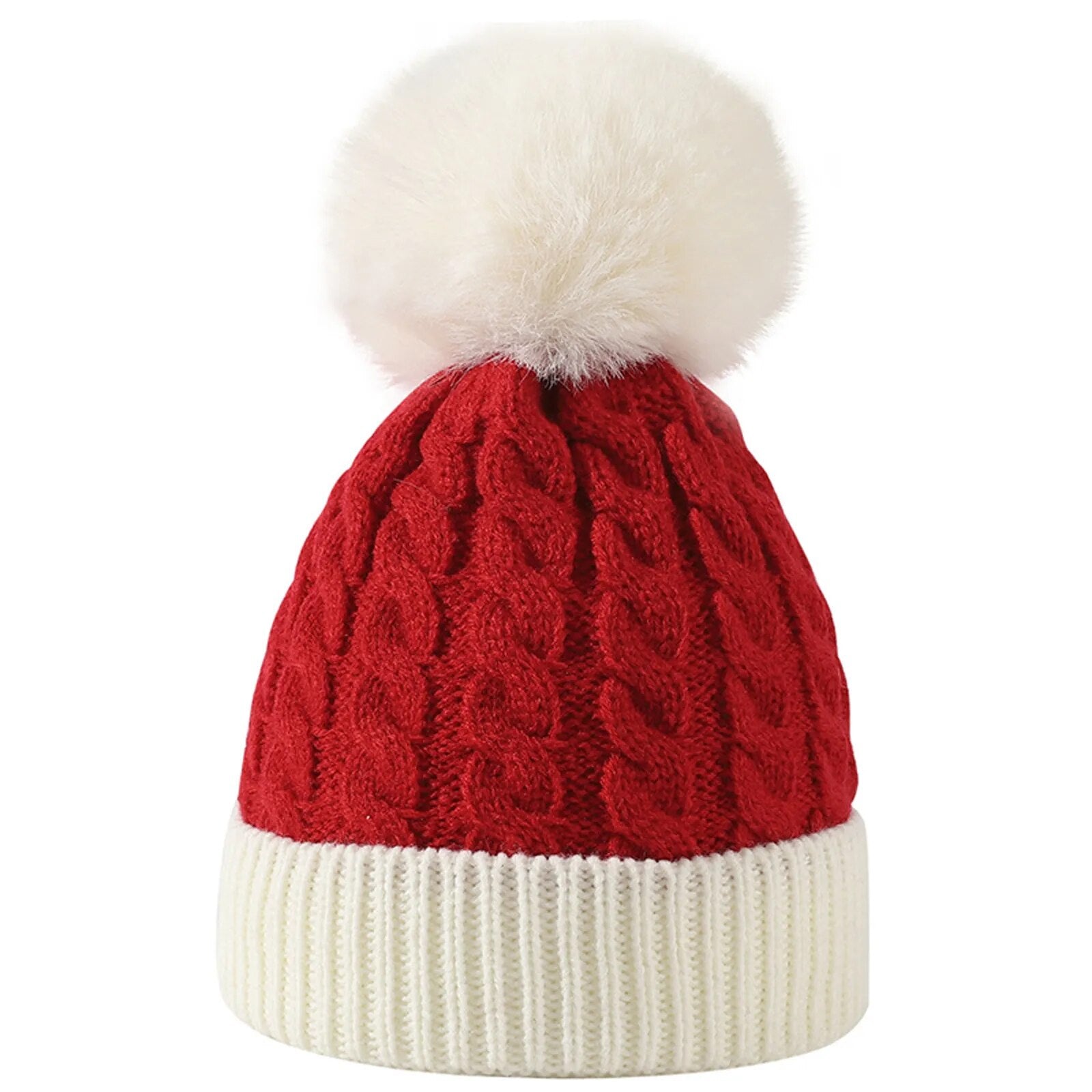 Newborn Baby Christmas Knit Hat Infant Winter Warm Beanie Cap Cold Weather Pom Hat ShopOnlyDeal