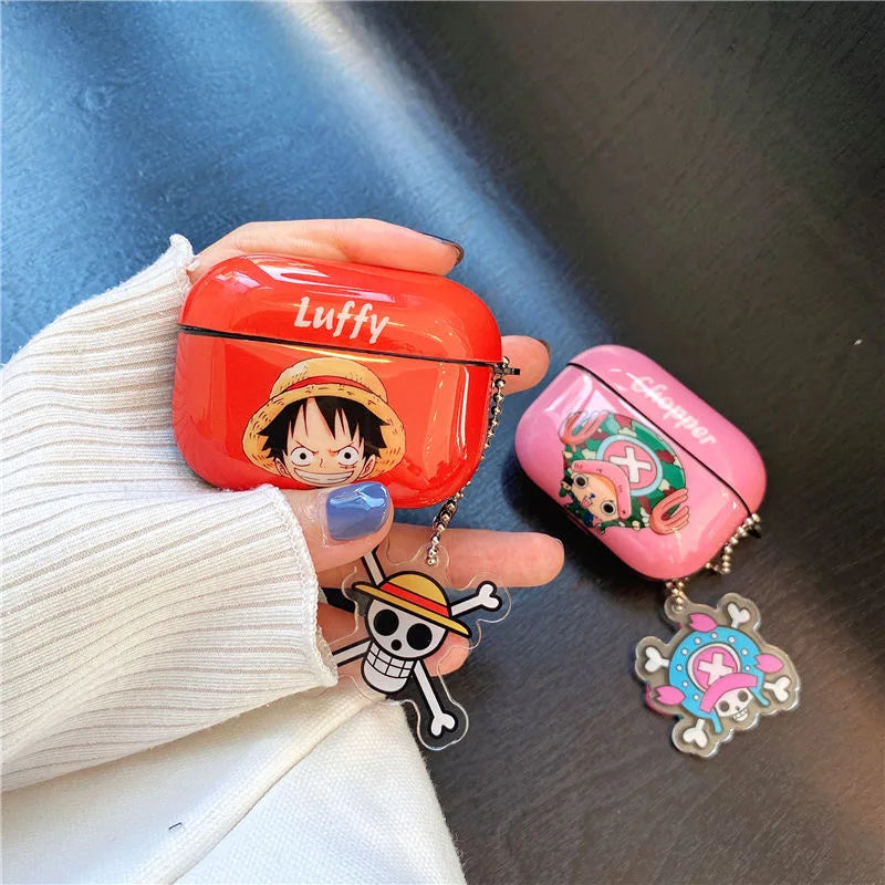 One Piece Luffy Zoro Chopper Sanji Bluetooth-compatible Earphone Set PC Hard case Earphone Case for AirPods 1 2 3 Pro Cover ShopOnlyDeal