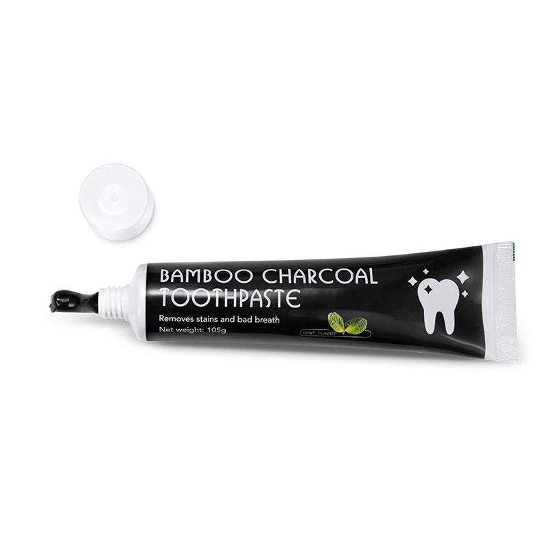 ORGANIGO Organic Activated Charcoal Toothpaste Teeth Whitening Natural Bamboo Mint Adult Oral Care Fresh Breath Tooth Paste ShopOnlyDeal