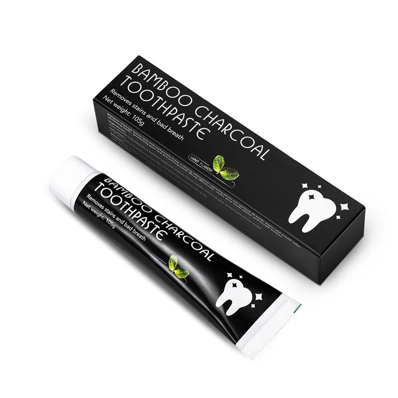 ORGANIGO Organic Activated Charcoal Toothpaste Teeth Whitening Natural Bamboo Mint Adult Oral Care Fresh Breath Tooth Paste ShopOnlyDeal