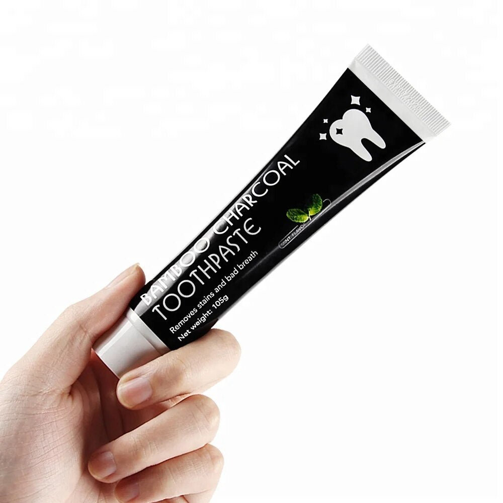 ORGANIGO Organic Activated Charcoal Toothpaste Teeth Whitening Natural Bamboo Mint Adult Oral Care Fresh Breath Tooth Paste ShopOnlyDeal