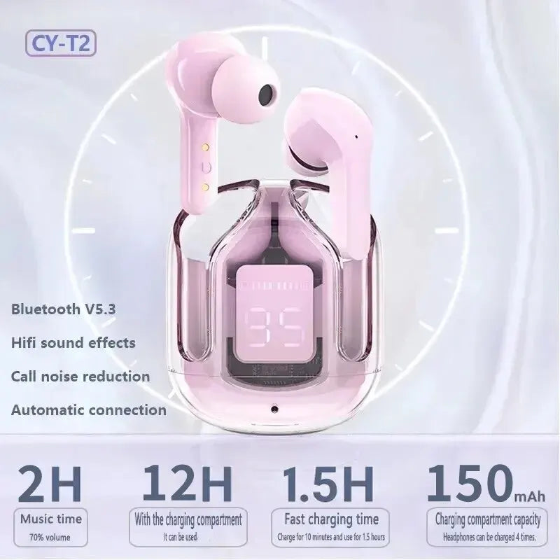 Original T2 Wireless Bluetooth Earphones with LED Power Display - HIFI Stereo Sound for Xiaomi ShopOnlyDeal