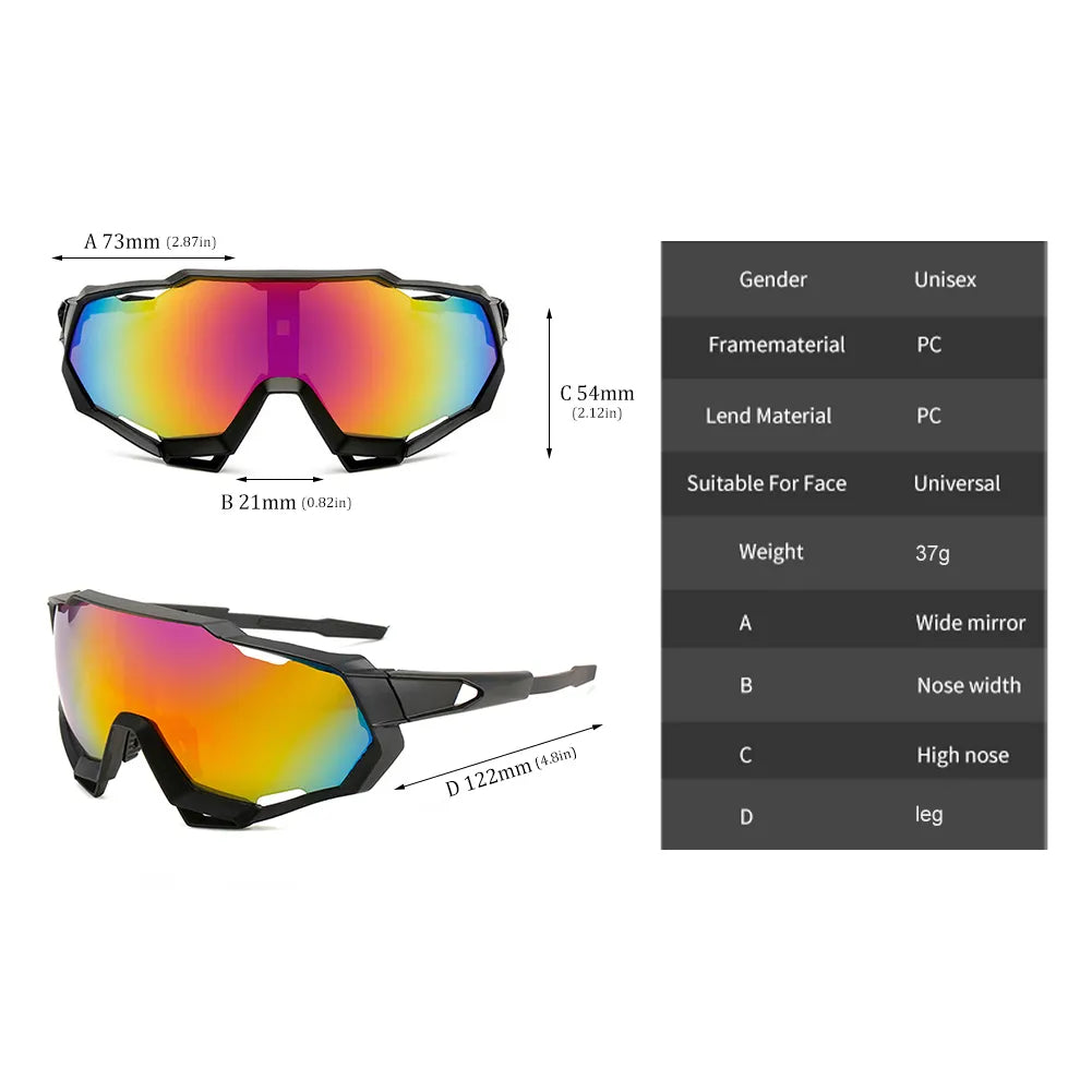 Outdoor Cycling Sunglasses UV Protection Windproof Glasses Polarized Lens Men Women Sports Sunglasses Eyewear ShopOnlyDeal
