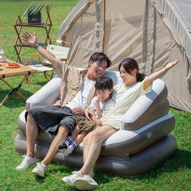 Folding Sleeping Mattress Camping Outdoor Inflatable for Home Garden Camp Picnic Beach Portable Inflatable Floating Sofa Bed Picnic ShopOnlyDeal