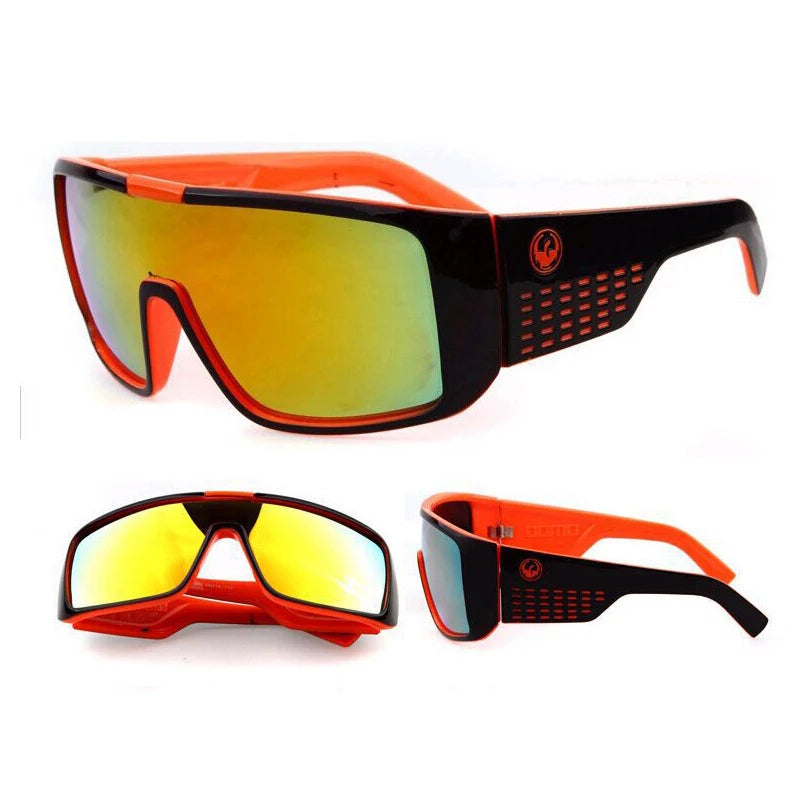Oversized Sunglasses For Men Women Brand Design Cycling Sports Sun Glasses Fashion Vintage Male Eyewear Goggle 2023 ShopOnlyDeal
