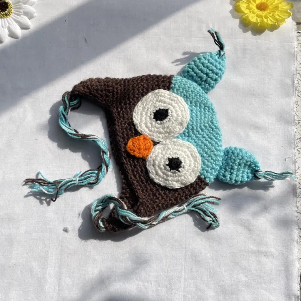 Owl Knitted Kids Hat Children Crochet Cap Baby Boys Winter cap Beanie Girls Bonnet newborn Caps Photography Props ShopOnlyDeal