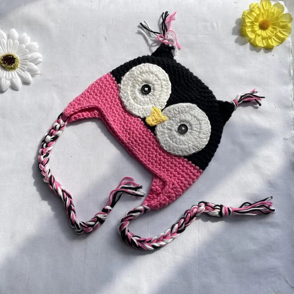 Owl Knitted Kids Hat Children Crochet Cap Baby Boys Winter cap Beanie Girls Bonnet newborn Caps Photography Props ShopOnlyDeal