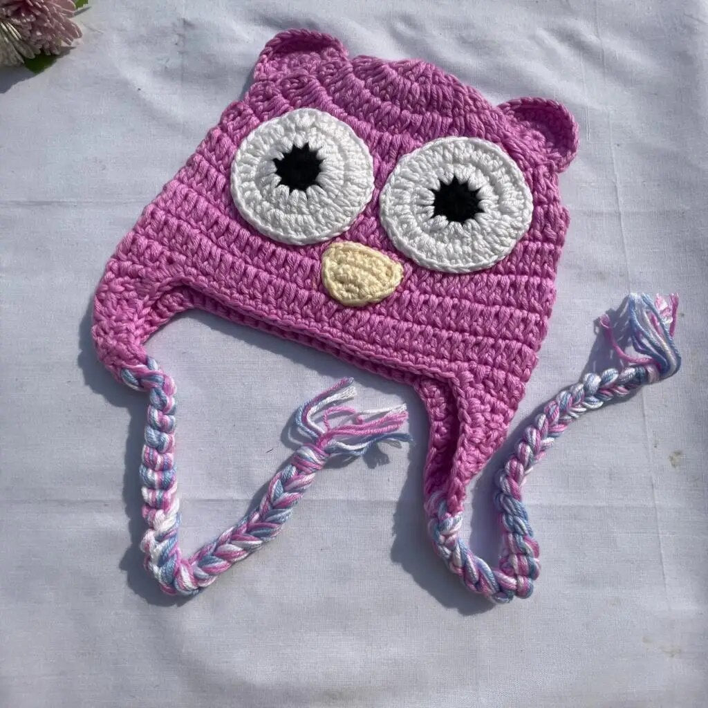 Owl Knitted Kids Hat Children Crochet Cap Baby Boys Winter cap Beanie Girls Bonnet newborn Caps Photography Props ShopOnlyDeal