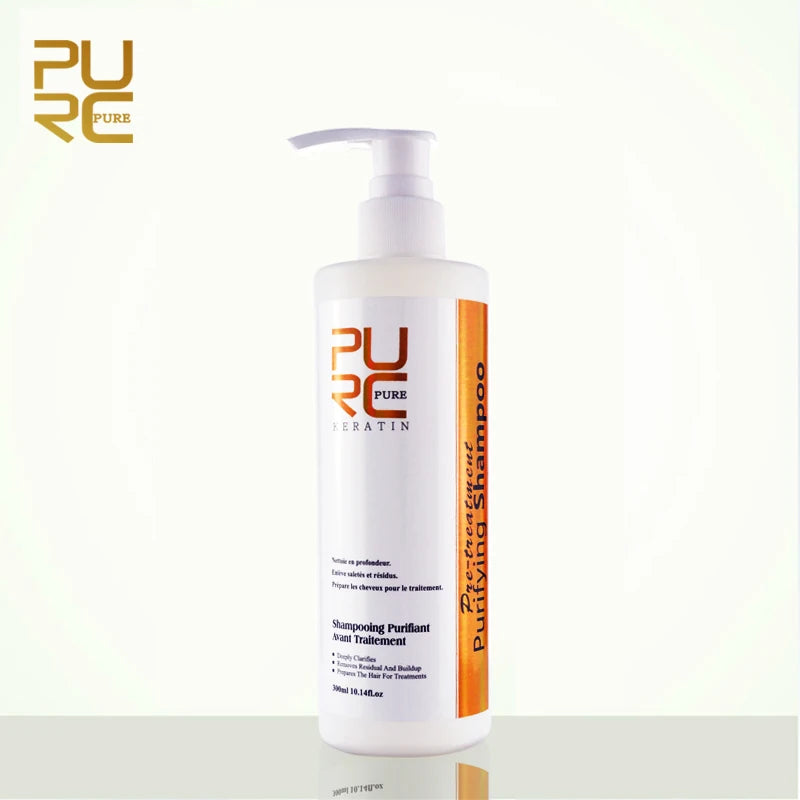 PURC Brazilian Chocolate Keratin Treatment: Luxurious Hair Straightening & Repair Set with Purifying Shampoo ShopOnlyDeal