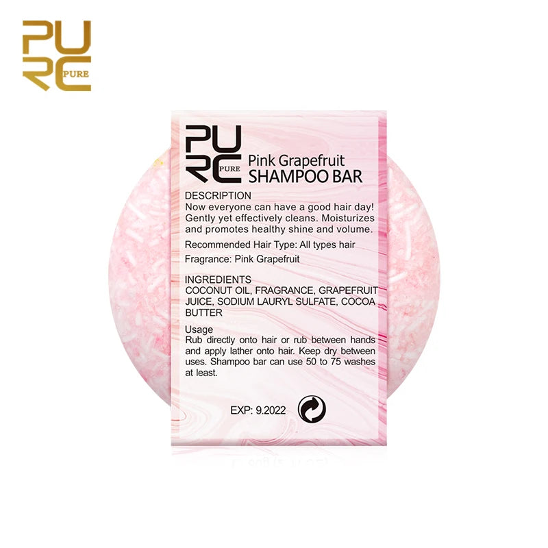 PURC Pink Grapefruit Shampoo Soap: Organic Hair Care for Gentle Cleaning and Health ShopOnlyDeal