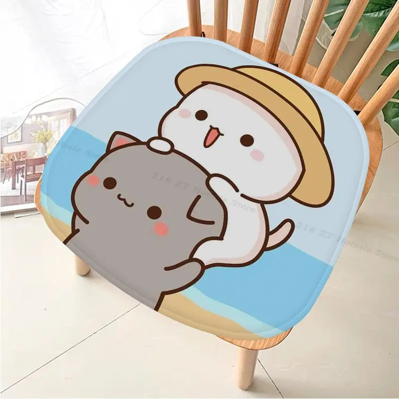 Peach Mochi Cat Four Seasons Chair Mat Soft Pad Seat Cushion For Dining Patio Home Office Indoor Outdoor Garden Seat Mat 216 ZT Hotsale Store