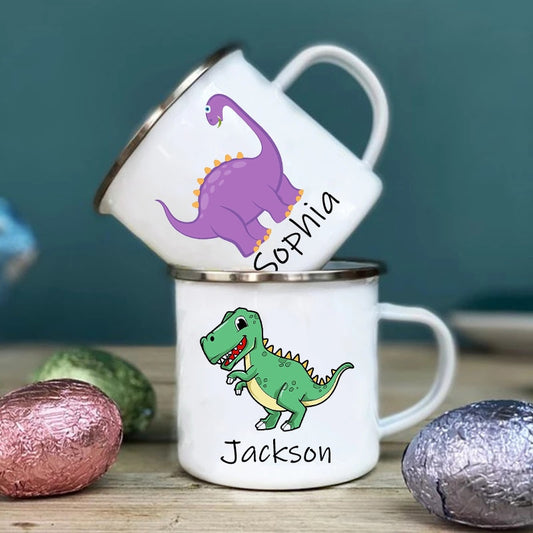 Personalized Kids Cup Custom Dinosaur with Name Coffee Cup Birthday Party Favors for Kids Children Christmas Valentines Day Gift ShopOnlyDeal