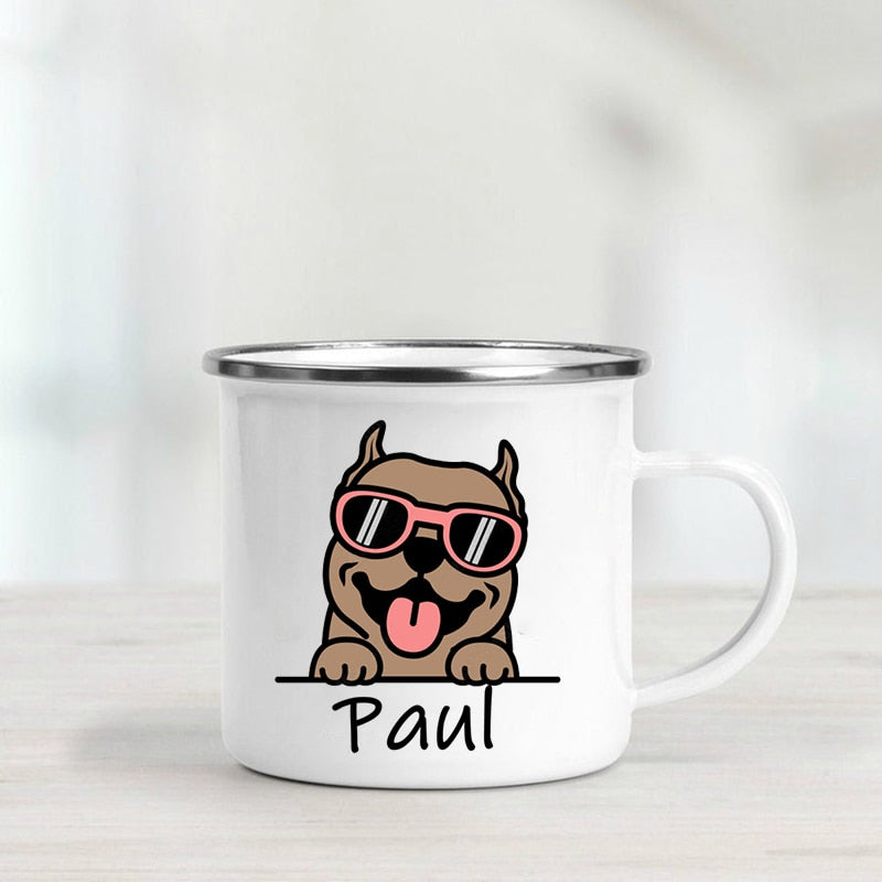 Personalized Mug for Kids Hot Chocolate Custom Dog with Name Handle Mugs Birthday Party Favors Childrens Gifts Dog Lover Cups ShopOnlyDeal
