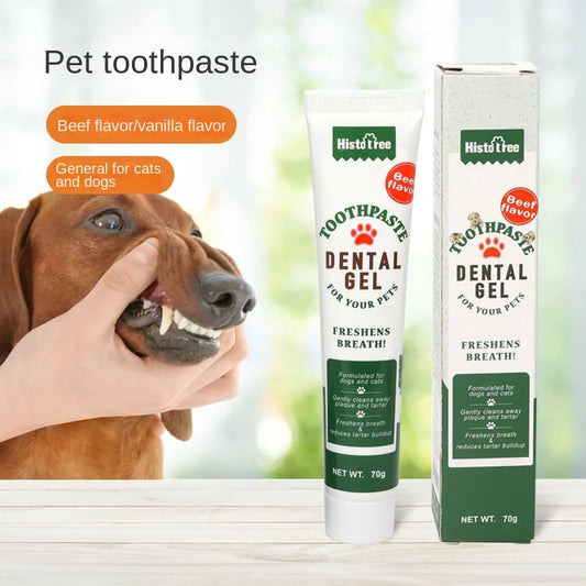 Pet toothpaste dog toothpaste dog oral cleaning products cat toothpaste beef flavored vanilla flavored dog toothpaste ShopOnlyDeal