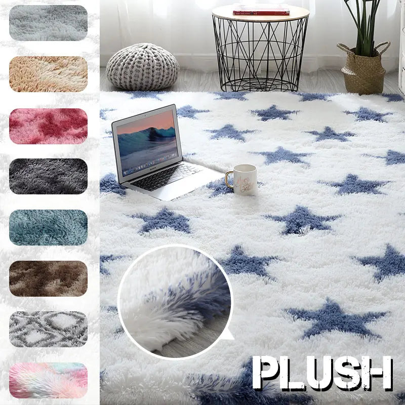 Plush Carpet Thick Bedroom Carpets Anti Slip Soft Rugs Large Rugs For Modern Living Room Long Hair Carpet Living Room Decoration ShopOnlyDeal