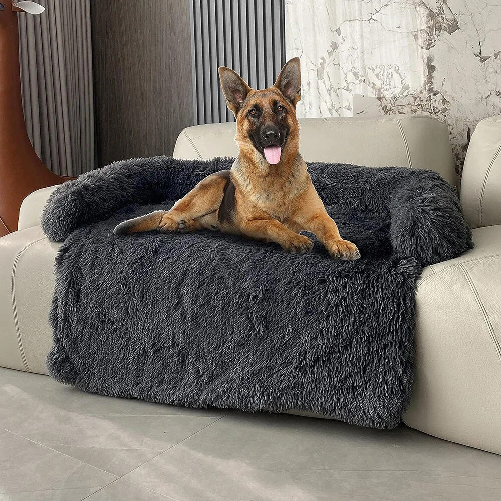 Dog Bed For Winter Plush Removable Warm Cat Dog Sofa Beds For Large Dogs Cushion Pet Comfort Dogs Kennel Mat Washable Dog Sofa Cover ShopOnlyDeal