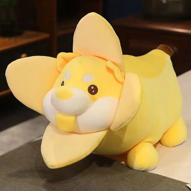 Plush Toy Banana Shiba Inu25-60cm  Dog Cute Fruit Fairy Anime Fluffy Stuffed Soft Doll Kawaii Pillow Baby Kids Toys Gift ShopOnlyDeal