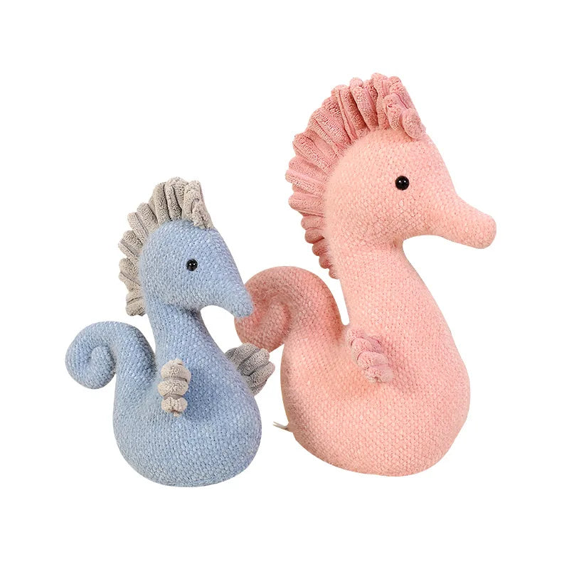 Sea Horse Plush Toy Soft Stuffed Plush Doll Cute Animal Fish Toys Hippocampus Couple Dolls Pillow Home Decor Gifts for Children Girls ShopOnlyDeal