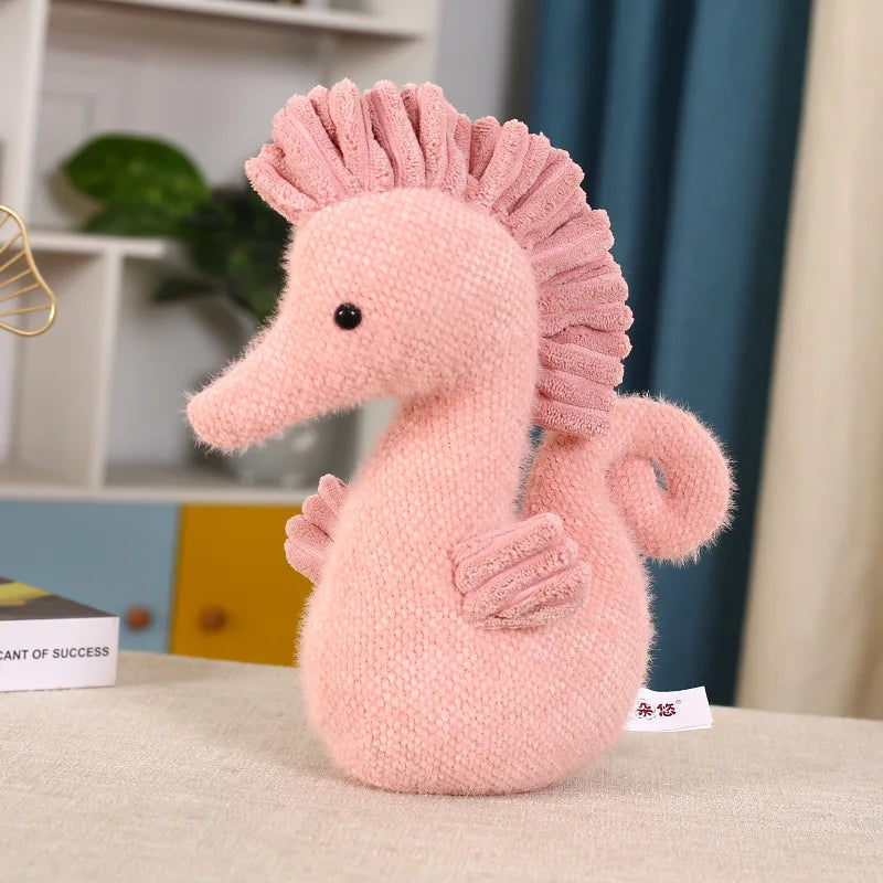 Sea Horse Plush Toy Soft Stuffed Plush Doll Cute Animal Fish Toys Hippocampus Couple Dolls Pillow Home Decor Gifts for Children Girls ShopOnlyDeal