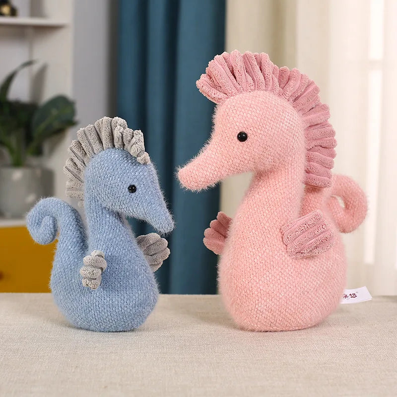 Sea Horse Plush Toy Soft Stuffed Plush Doll Cute Animal Fish Toys Hippocampus Couple Dolls Pillow Home Decor Gifts for Children Girls ShopOnlyDeal