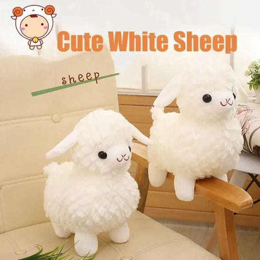 Plush Toy White Sheep Lamb Cute Kawaii Animal Dolls Girl Stuffed Soft Doll Cushion Sofa Pillow Gifts Christmas Birthday Gift ShopOnlyDeal