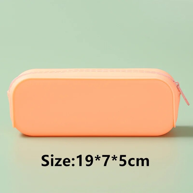 Pop Its Pencil Case Kawaii Stationery Silicone Pencil Pouch Pen Case Trousse School Supplies Pencilcase Reduce Stress Interestin ShopOnlyDeal