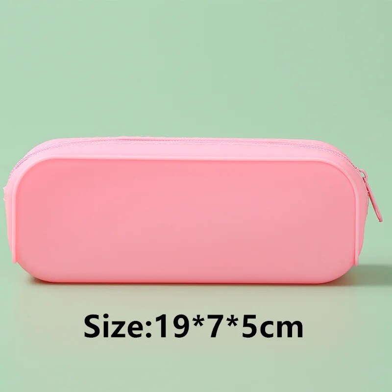 Pop Its Pencil Case Kawaii Stationery Silicone Pencil Pouch Pen Case Trousse School Supplies Pencilcase Reduce Stress Interestin ShopOnlyDeal