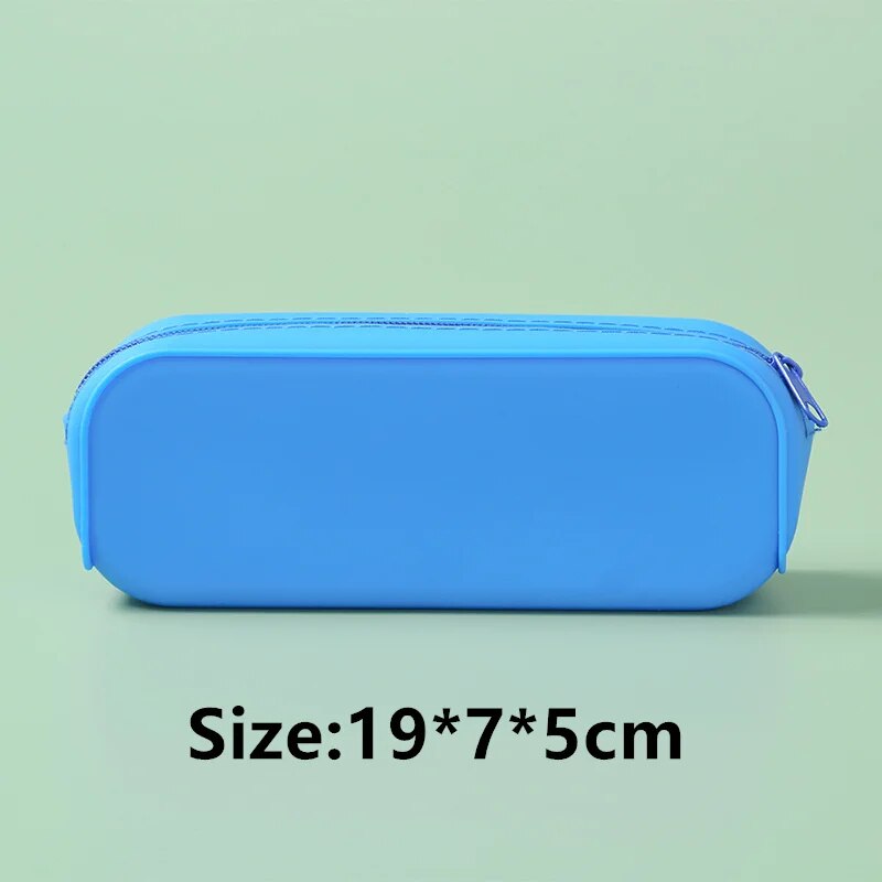 Pop Its Pencil Case Kawaii Stationery Silicone Pencil Pouch Pen Case Trousse School Supplies Pencilcase Reduce Stress Interestin ShopOnlyDeal