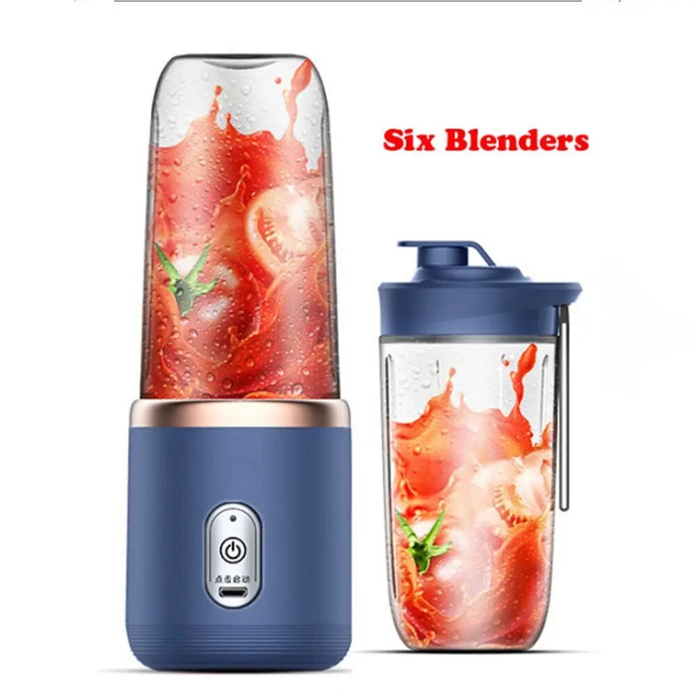 Portable Blender Bottle Electric 6 Blades Multifunction Juice Blender Fresh Juice Smoothie Blender Ice CrushCup Food Processor ShopOnlyDeal