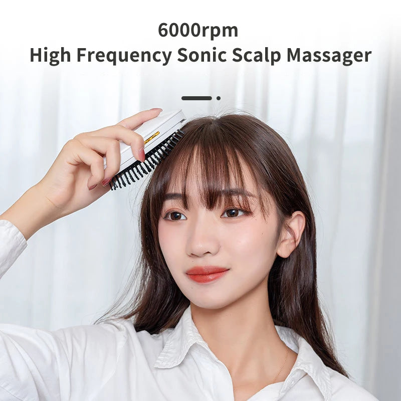 Portable Electric Ionic Hair Comb: Transformative Smoothing & Straightening with Stress-Relieving Vibration Massage - Portable Electric Ionic Hair Comb Brush Straightening Smoothing Negative Ions Anti-static Vibration Head Relieve Stress Massager ShopOnlyDeal