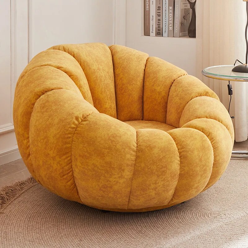 Pumpkin Sofa Living Room Sofa Tatami Balcony Single Leisure Chair Small Apartment Home Armchair Internet Celebrity Minimalist ShopOnlyDeal