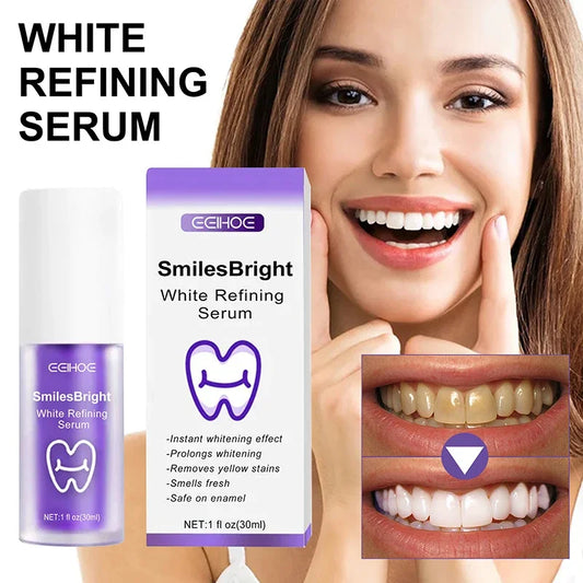 Purple Toothpaste Whitening Correct Color Smile Kit Purple Professional Dental Bleaching Remove Yellow Stains Fresh Breath ShopOnlyDeal