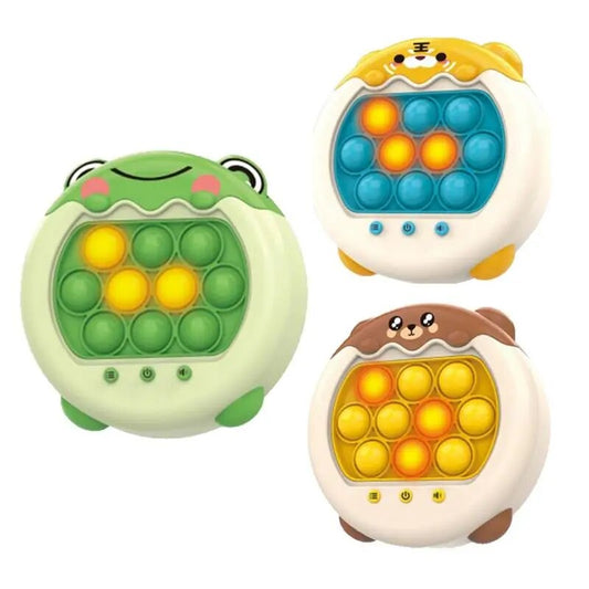 Quick Push Game Electronic Pop Quick Push Bubbles Game Handheld Console Press Fidget Toys Multifunctional Montessori Toys ShopOnlyDeal