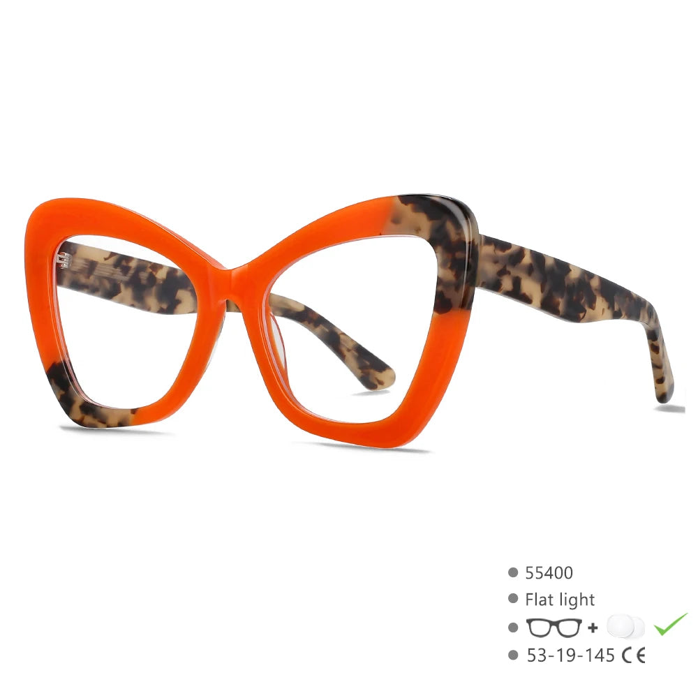 Cool Reading Glasses For Woman Big Frame Acetate Reading Glasses Dioptric +1.00~+2.00 High Quality Women Fashion Cat Eye Leopard Presbyopic Eyewear ShopOnlyDeal