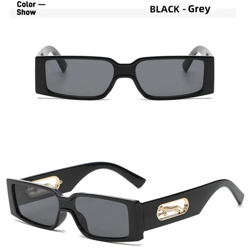 Rectangle Sunglasses Women Fashion Luxury Brand Designer Square Sun Glasses Men Classic Leopard Punk Eyeglasses Shades Uv400 ShopOnlyDeal