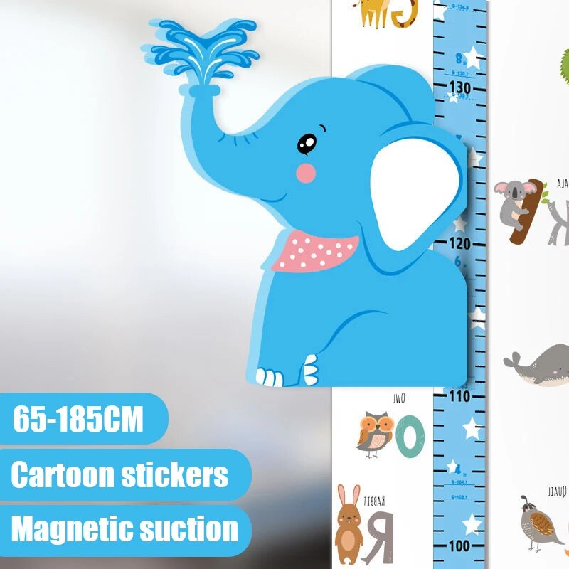 Removable 3d Three-dimensional Cartoon Height Stickers Self-adhesive Children's Magnetic Suction Baby Height Wall Stickers ShopOnlyDeal