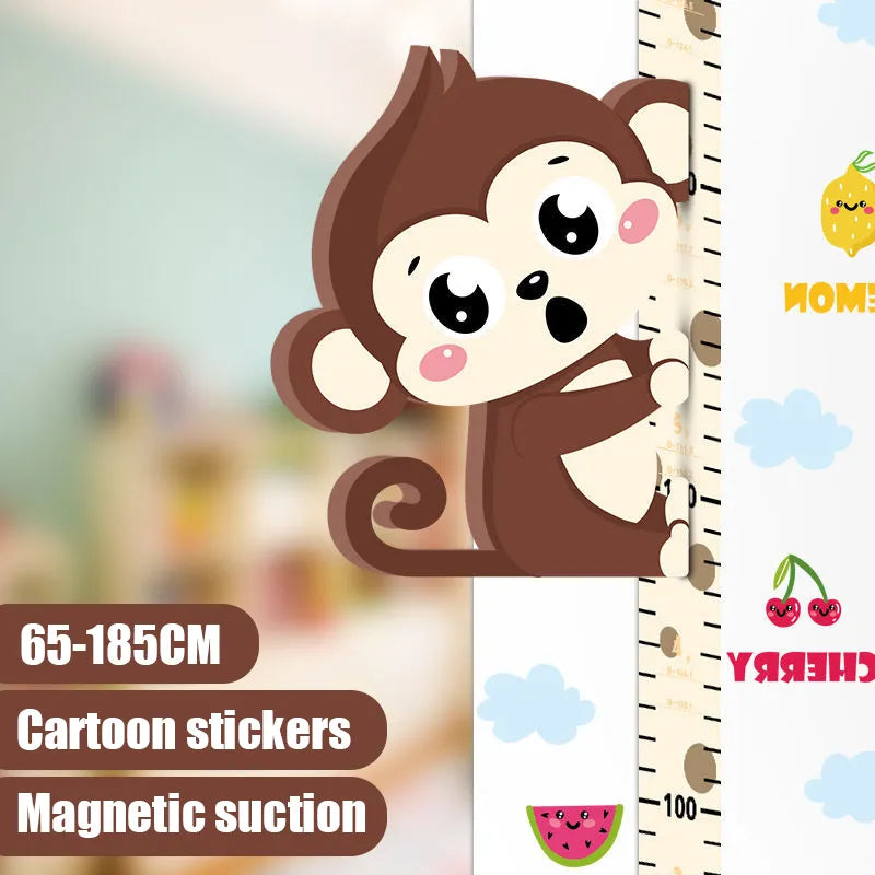 Removable 3d Three-dimensional Cartoon Height Stickers Self-adhesive Children's Magnetic Suction Baby Height Wall Stickers ShopOnlyDeal