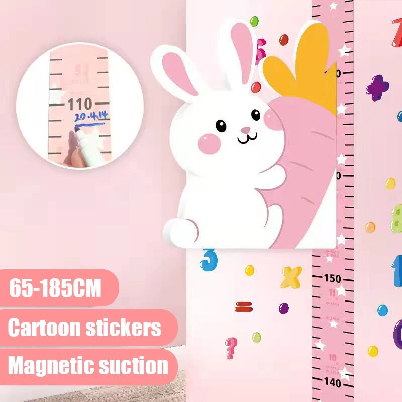 Removable 3d Three-dimensional Cartoon Height Stickers Self-adhesive Children's Magnetic Suction Baby Height Wall Stickers ShopOnlyDeal