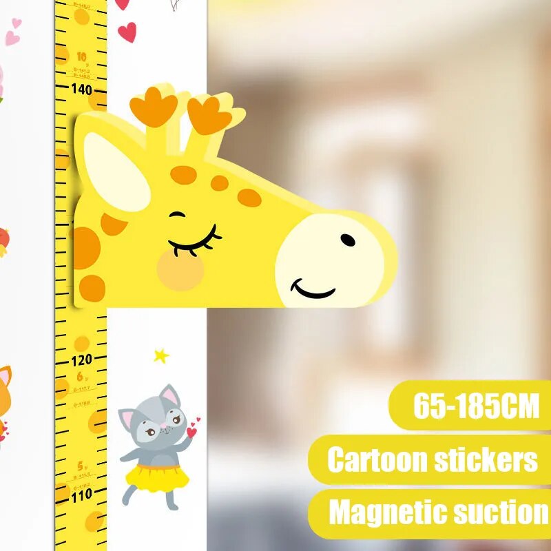 Removable 3d Three-dimensional Cartoon Height Stickers Self-adhesive Children's Magnetic Suction Baby Height Wall Stickers ShopOnlyDeal