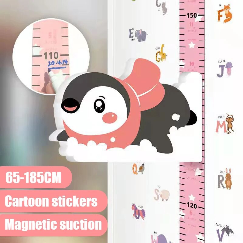 Removable 3d Three-dimensional Cartoon Height Stickers Self-adhesive Children's Magnetic Suction Baby Height Wall Stickers ShopOnlyDeal